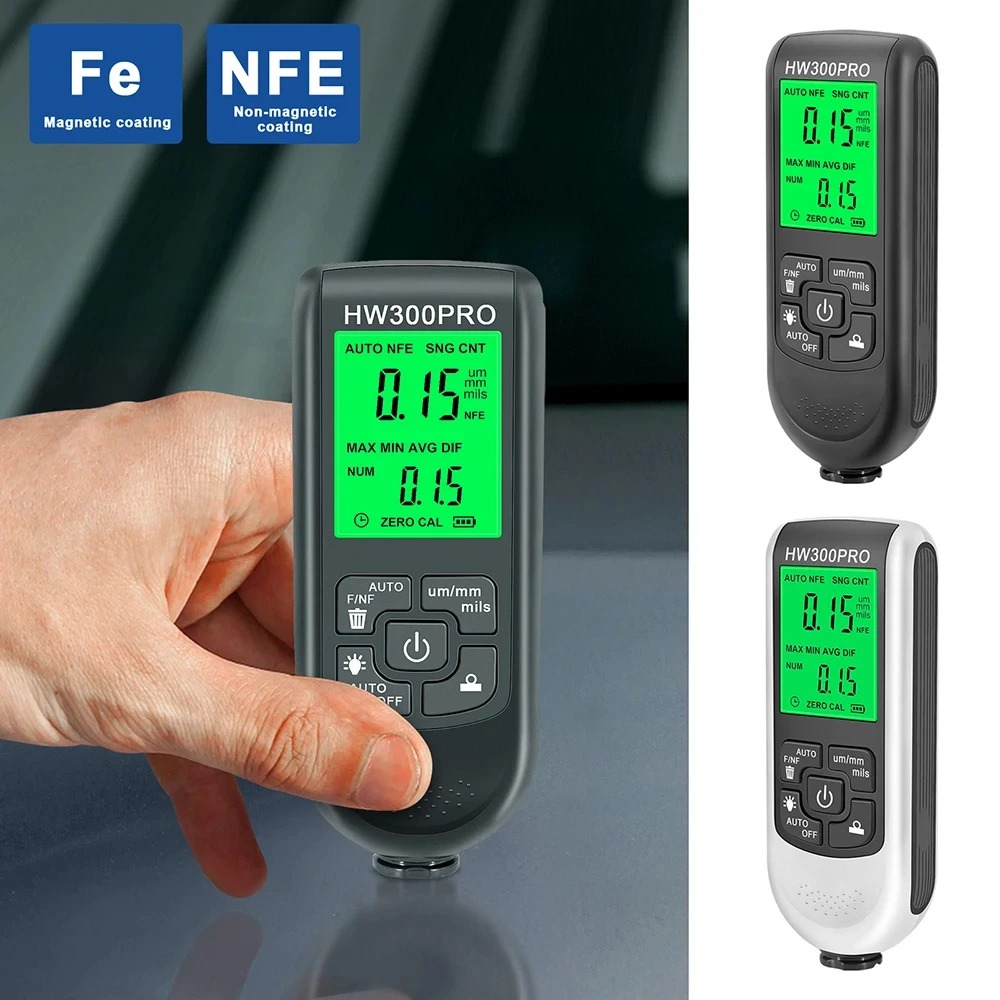 Paint Thickness Gauge - HW-300PRO Dijital Kaplama Araba Boyası Film