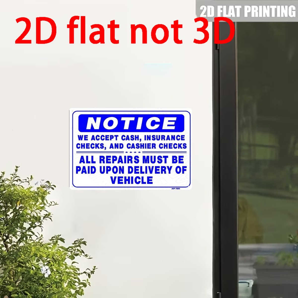 2D Düz 3D Olmayan Metal Duvar  - Auto Repair Shop Insurance incelemesi ve fiyatı