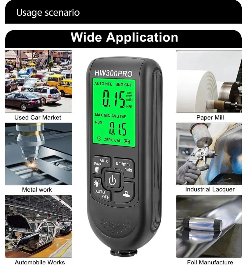 HW-300PRO Araba Boya Filmi Oto - Paint Thickness Gauge incelemesi ve fiyatı