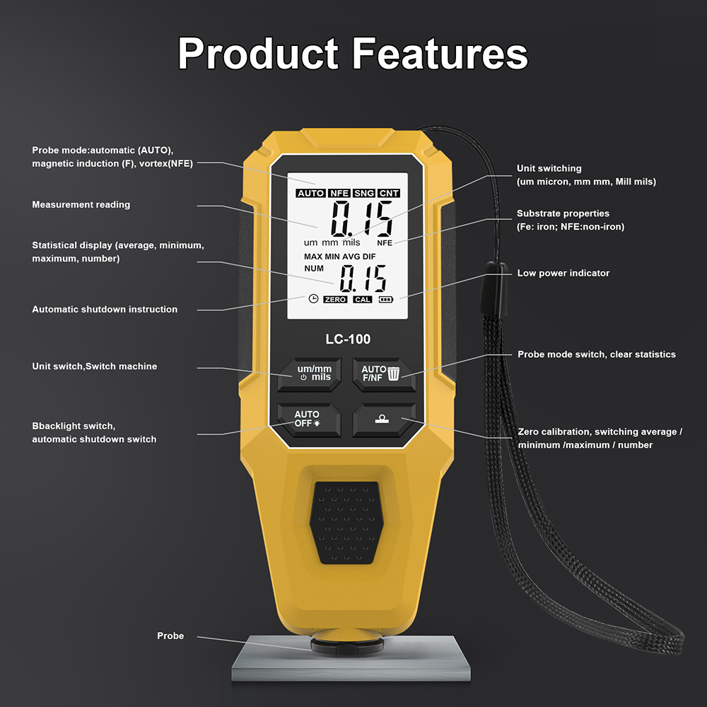 LC-100 Araba Boyası Kalınlık Ö - Paint Thickness Gauge incelemesi ve fiyatı